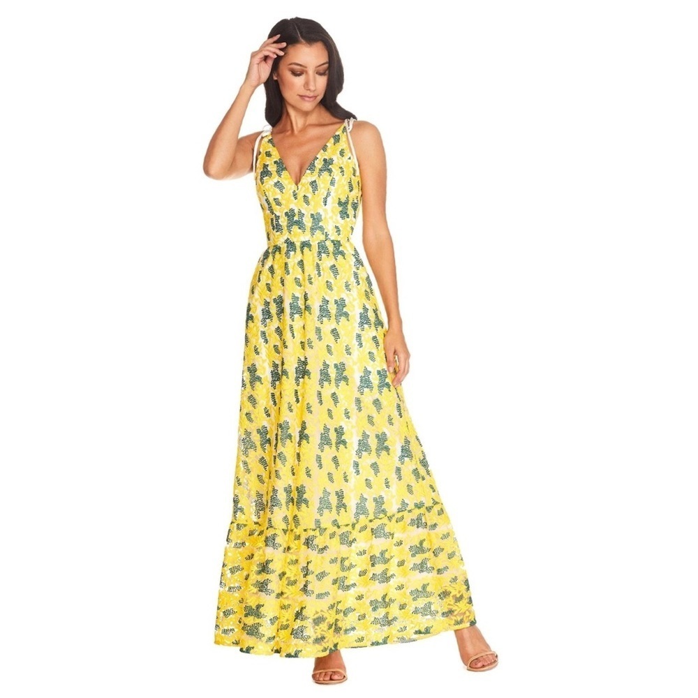 Dress the Population Sunny Dress Canary Multi XL